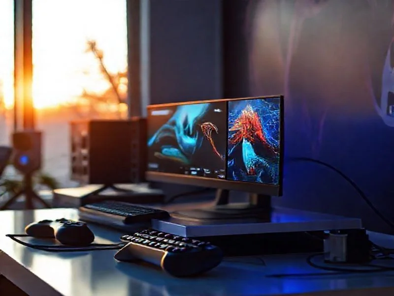 A fragment of a shattered, glowing cosmic artifact floating in space